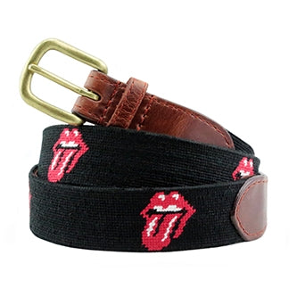 Smathers Branson Rolling Stones Needlepoint Belt